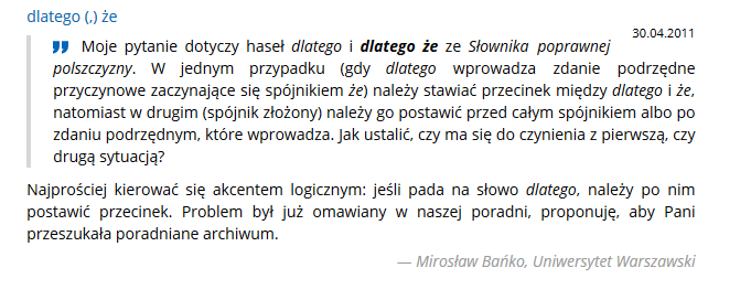 błędy interpunkcyjne