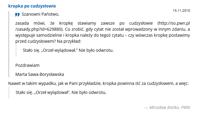 interpunkcja błędy